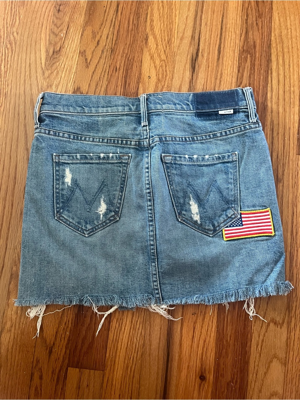 MOTHER Vagabond Denim Mini Skirt “Forbidden Fireworks” Size 25
